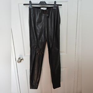 Mango faux leather pants
